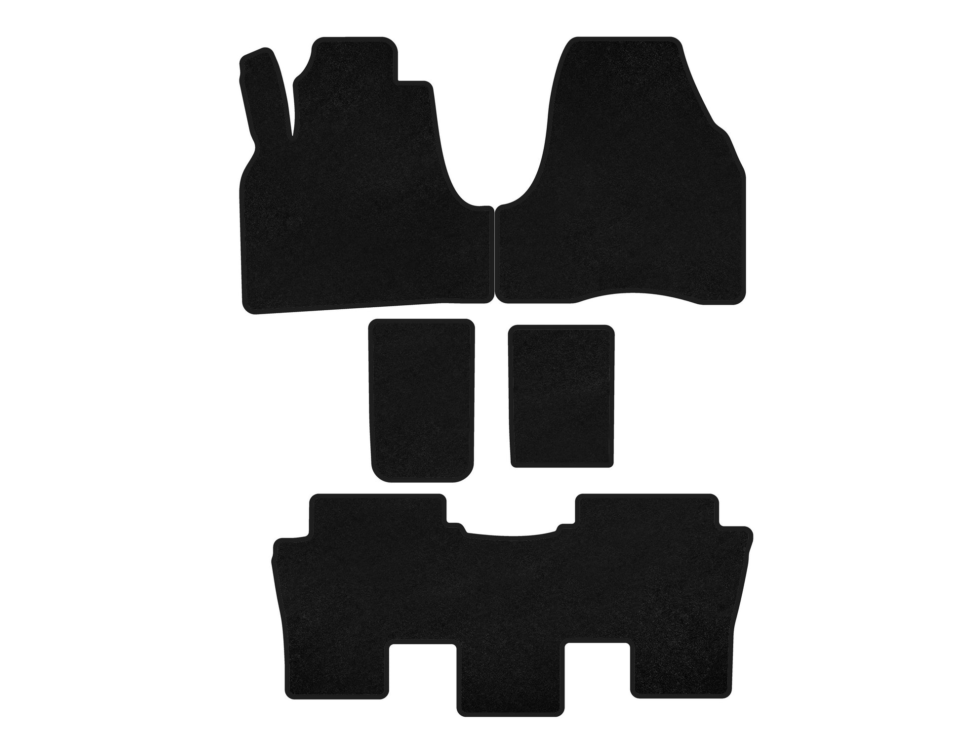 Textile Floor Mats Classic (Black) for Citroen C-8 2002-2014 - image 1