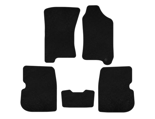 Textile Floor Mats Premium (Right Hand Drive, Black) for Subaru Forester 1997-2002 - image 1