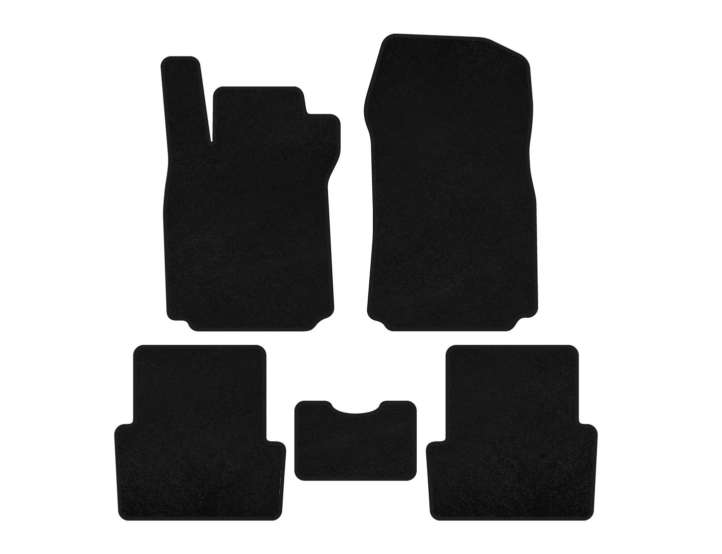 Textile Floor Mats Classic (black) for Renault Modus 2005-2012 - image 1