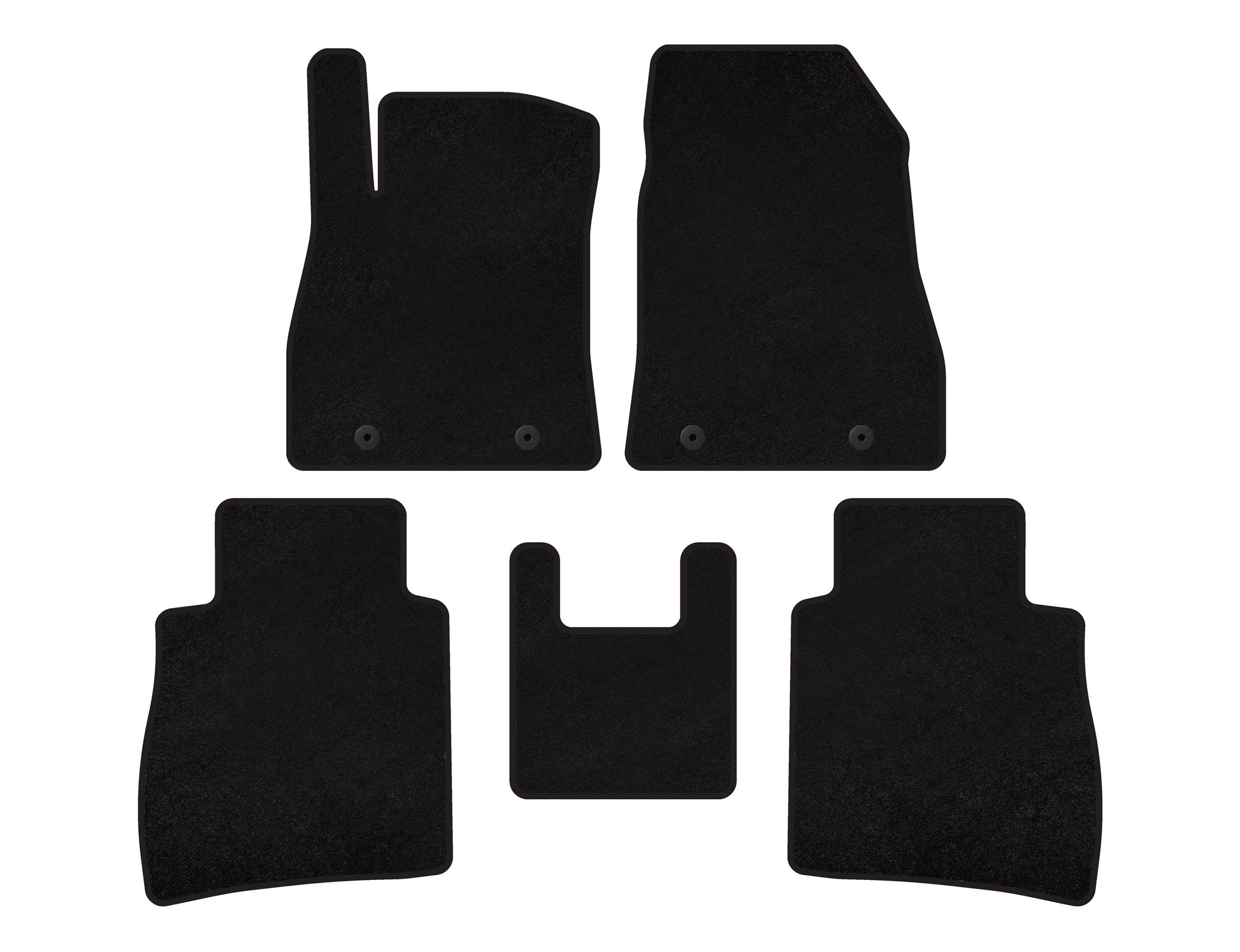 Textile Floor Mats Premium (SD, Black) for Nissan Sentra 2012-2019 - image 1