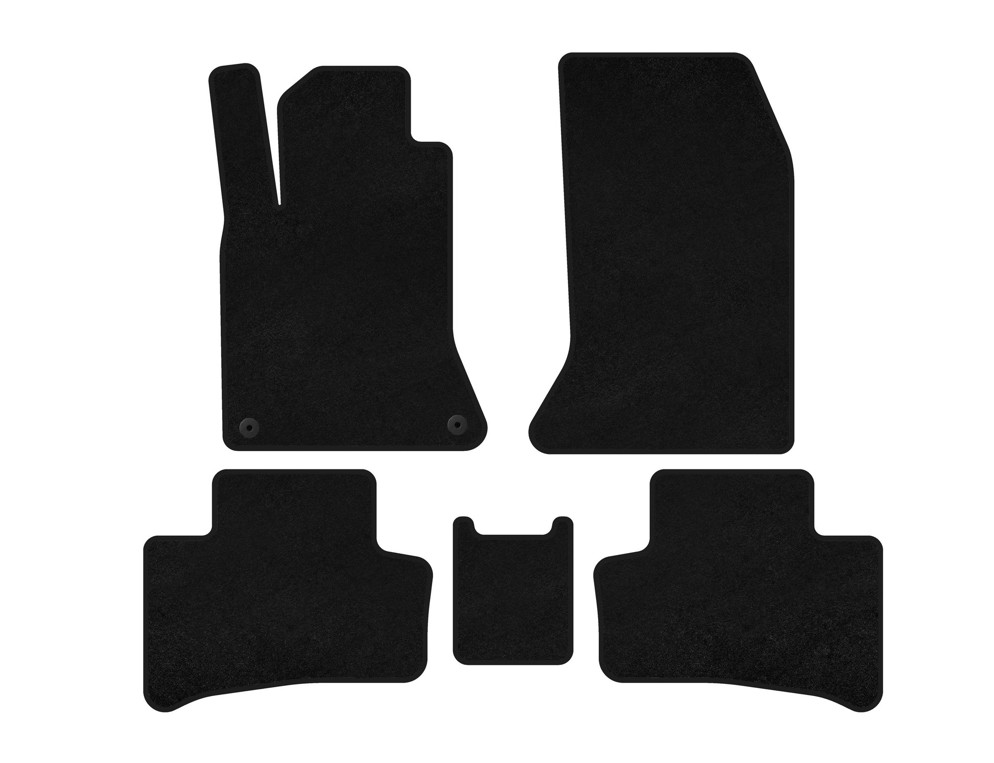 Textile Floor Mats Premium (2011-2015, Electric, Black) for Mercedes B-class W246 2011-2018 - image 1