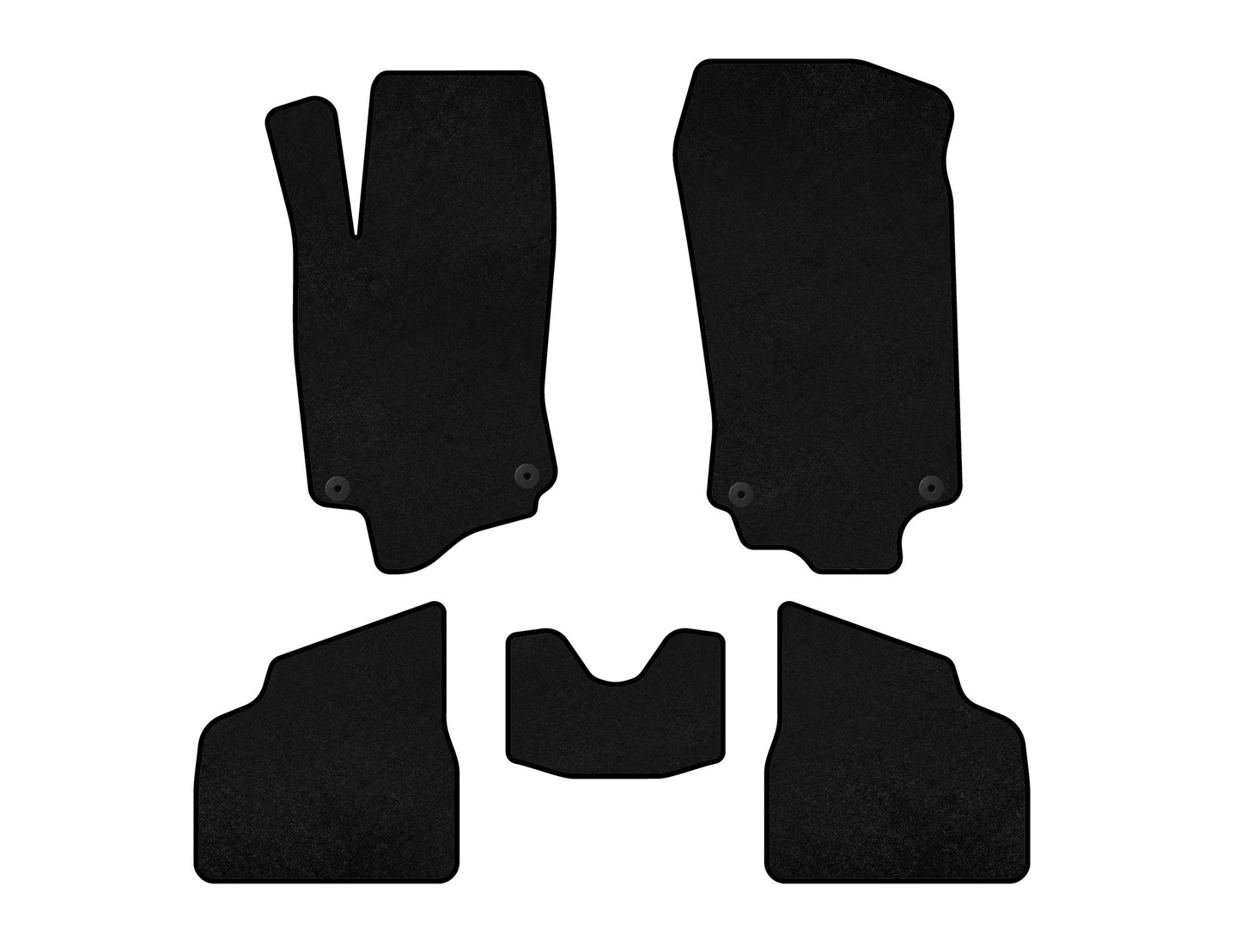 Textile Floor Mats Premium (black) for Opel Corsa C 2000-2006 - image 1