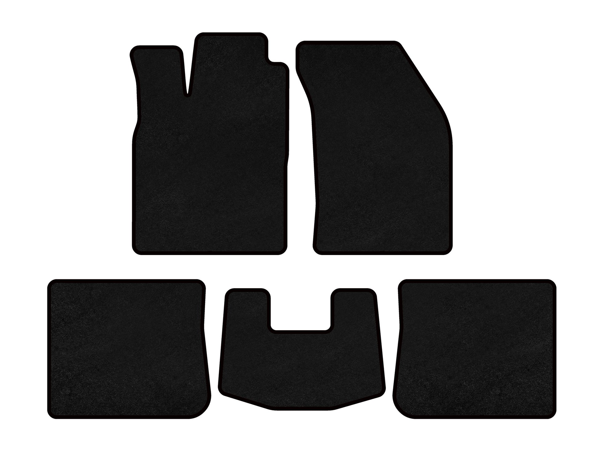 Textile Floor Mats Classic (SD, Black) for Chery Elara/Alia/Fora/A5 2006- - image 1