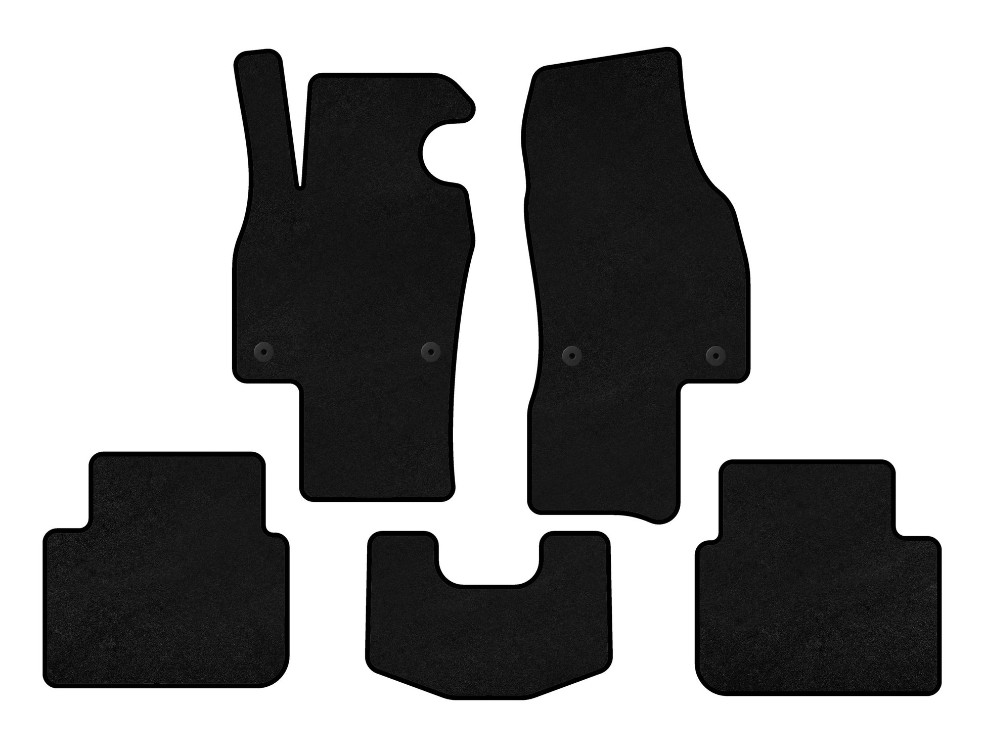 Textile Floor Mats Classic (HB, Black) for Skoda Scala 2018- - image 1