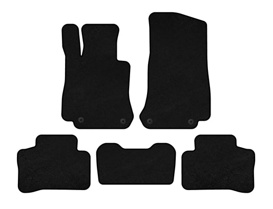 Textile Floor Mats Classic (Black) for Mercedes GLC X253 2015-2022 - image 1