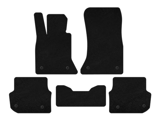 Premium textile mats (for F-11, Black) for BMW 5 series F-10/11/07 2010-2016 - image 1