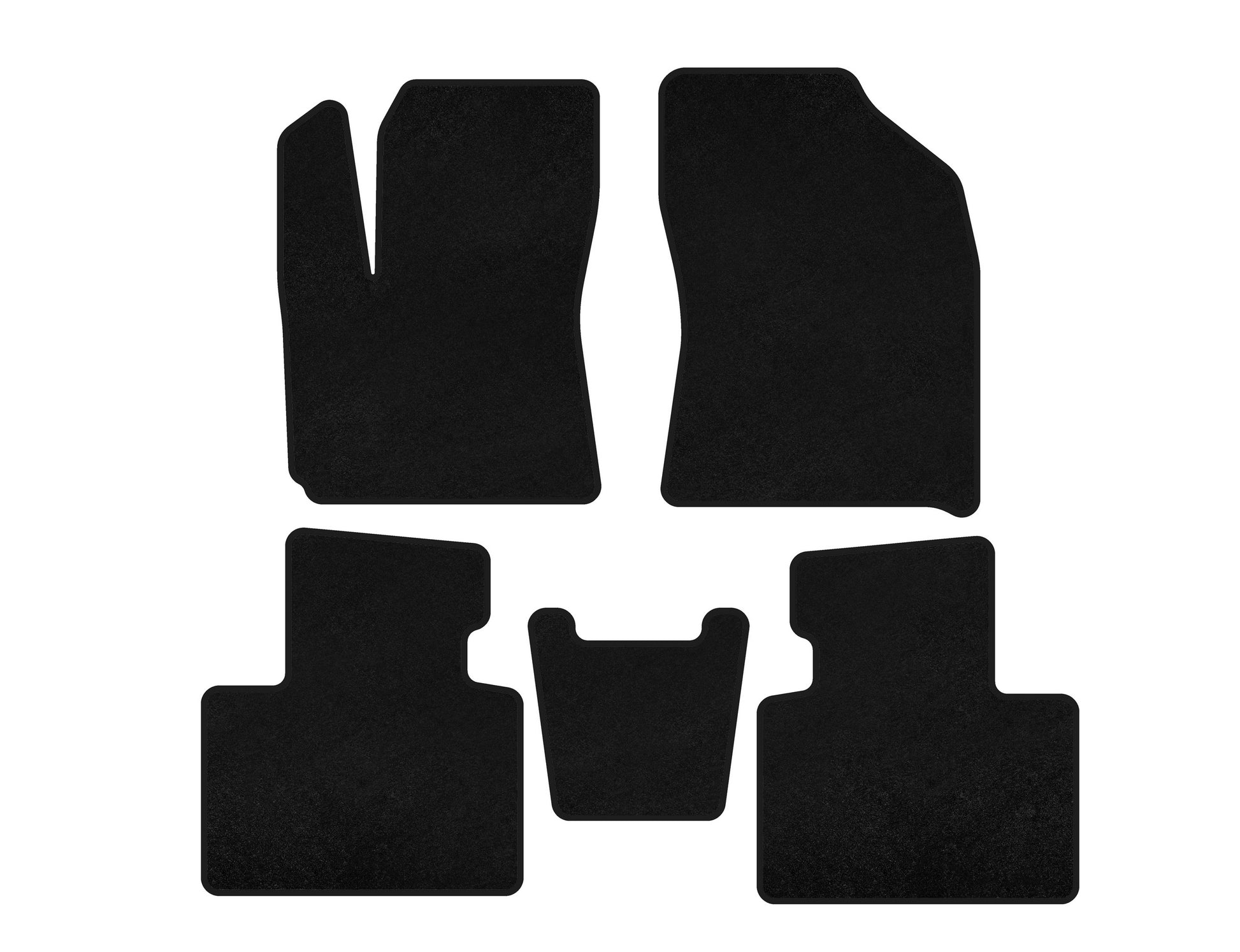 Textile Floor Mats Premium (Black) for FAW X40 2016-2021 - image 1