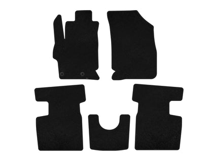 Textile Floor Mats Premium (2017+, SD, Black) for Peugeot 301 2012- - image 1