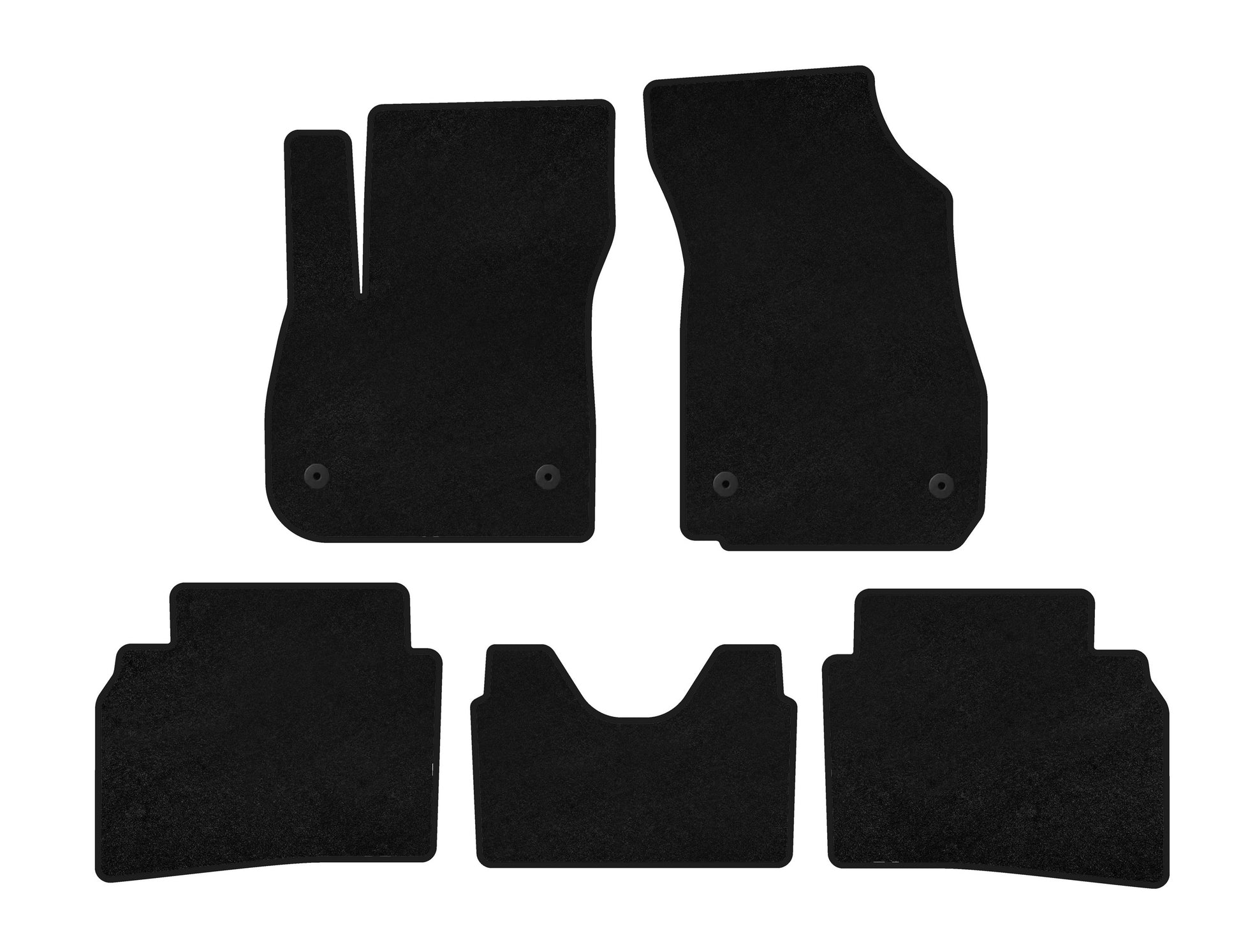Textile Floor Mats Premium (LB, Black) for Opel Insignia 2017-2022 - image 1