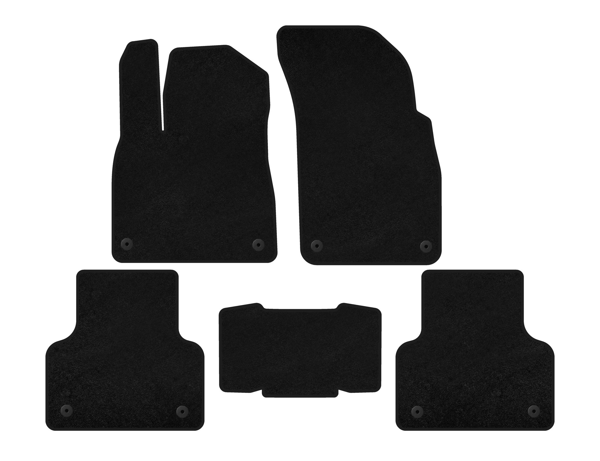 Textile Floor Mats Classic (Black) for Audi Q8 2018- - image 1