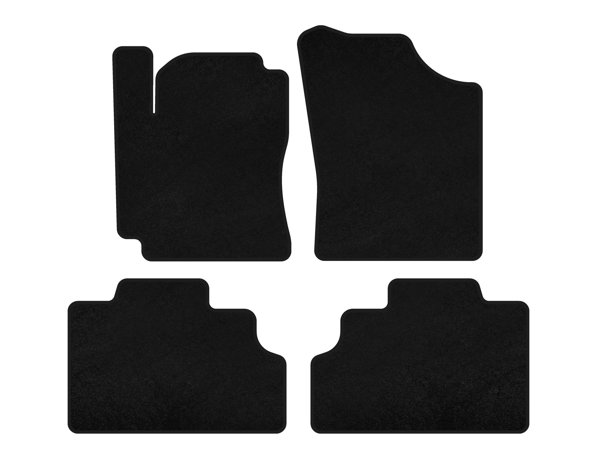Textile Floor Mats Premium (SD, Black) for Geely CK-2 2008-2016 - image 1