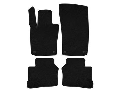 Textile Floor Mats Premium (2009-2013, Coupe, 4-Door, Black) for Porsche Panamera 2009-2016 - image 1