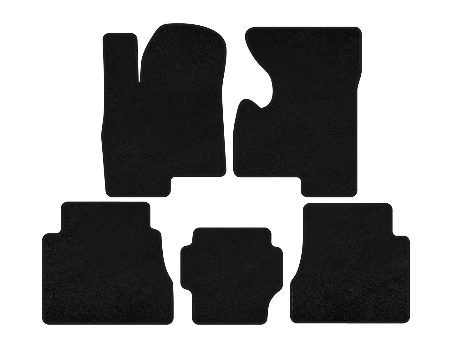 Textile Floor Mats Premium (Black) for Hummer H2 2002-2009 - image 2