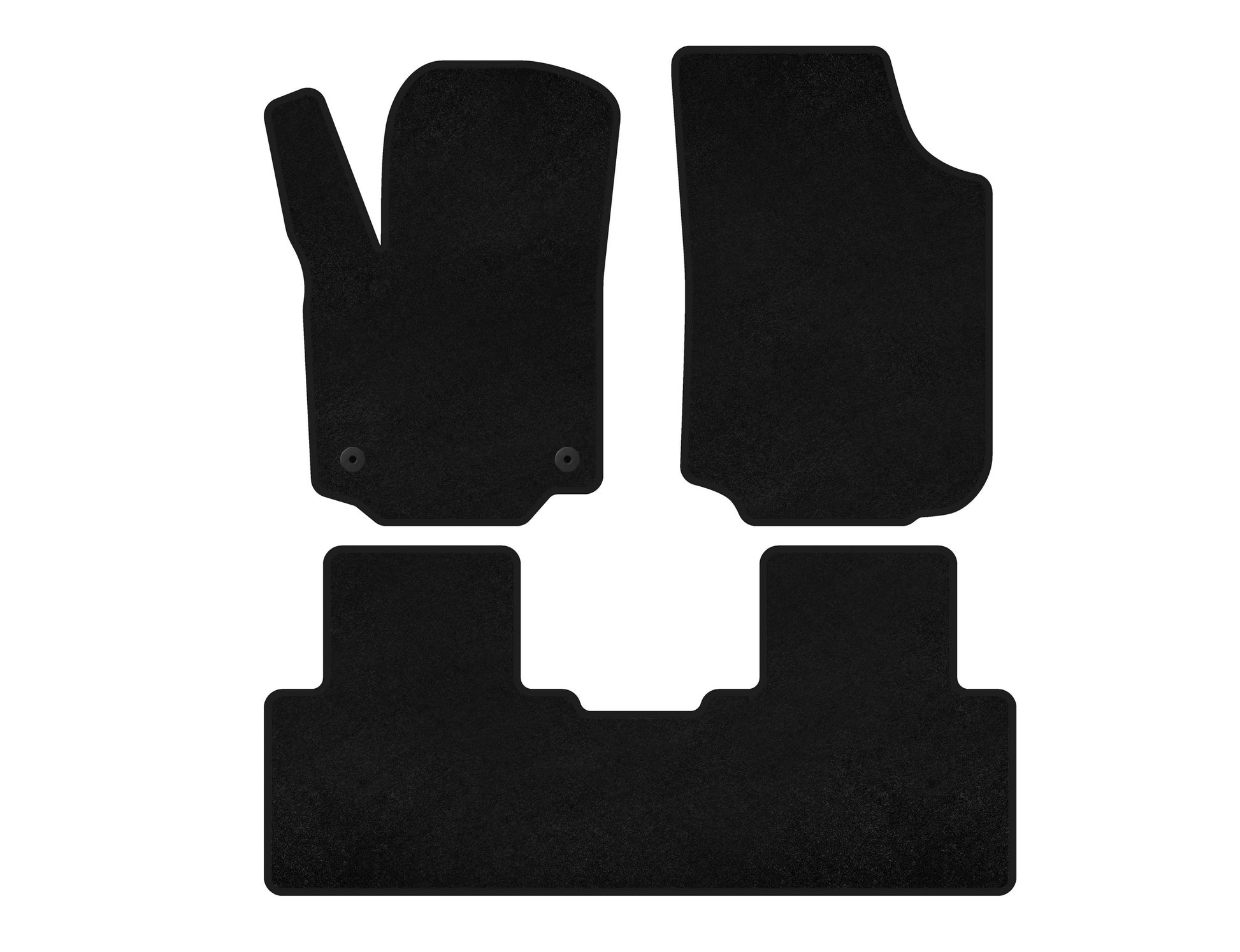 Textile Floor Mats Classic (Black) for GMC Terrain 2017– - image 1