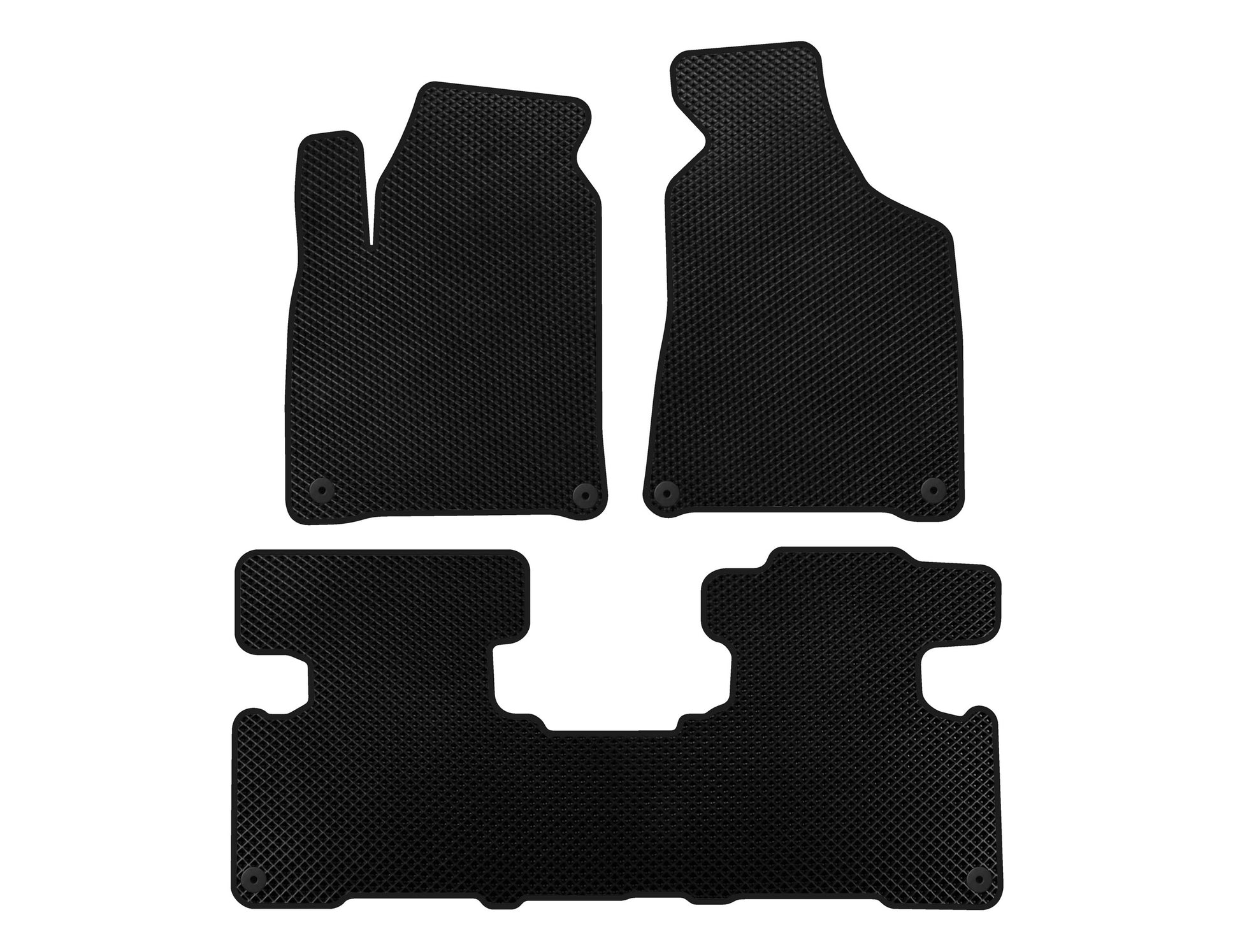 EVA Floor Mats (2010-2016, Black) for SsangYong Korando 2010-2019 - image 1