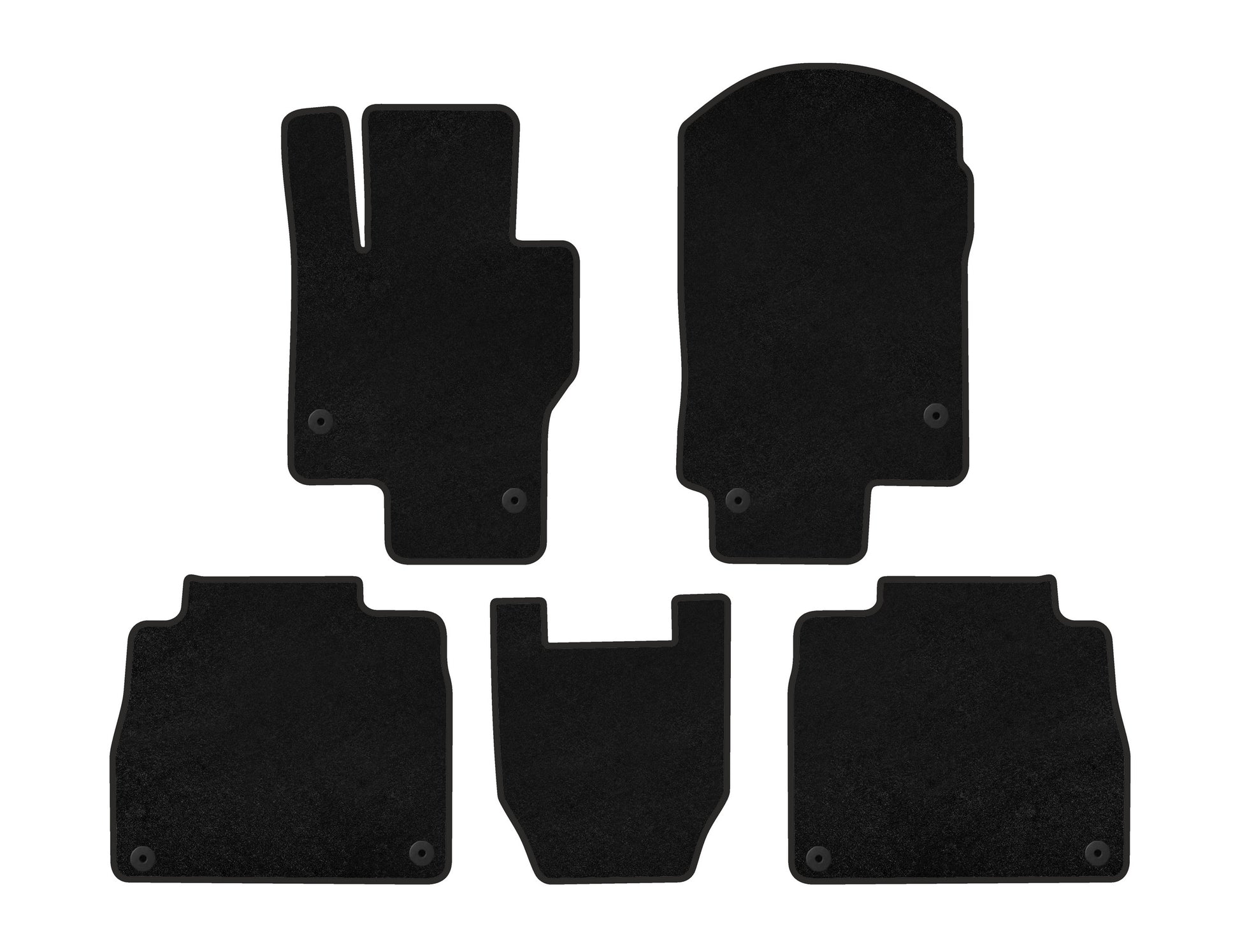 Textile Floor Mats Premium (Black) for Mercedes GLS X167 2019- - image 1