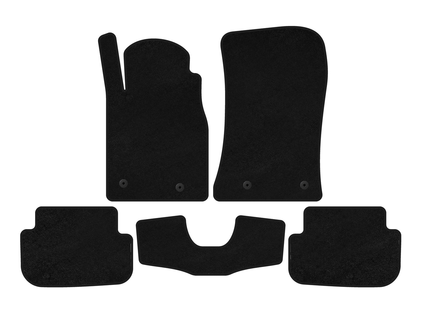 Textile Floor Mats Classic (Black) for Chevrolet Camaro 2009-2015 - image 2