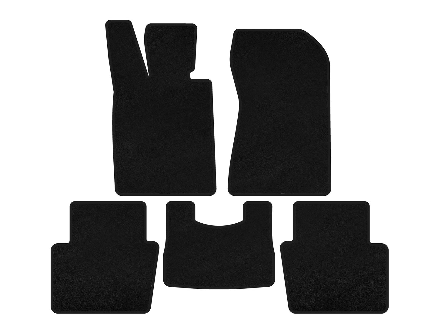 Textile Floor Mats Premium (Black) for Honda Legend 2004-2012 - image 1