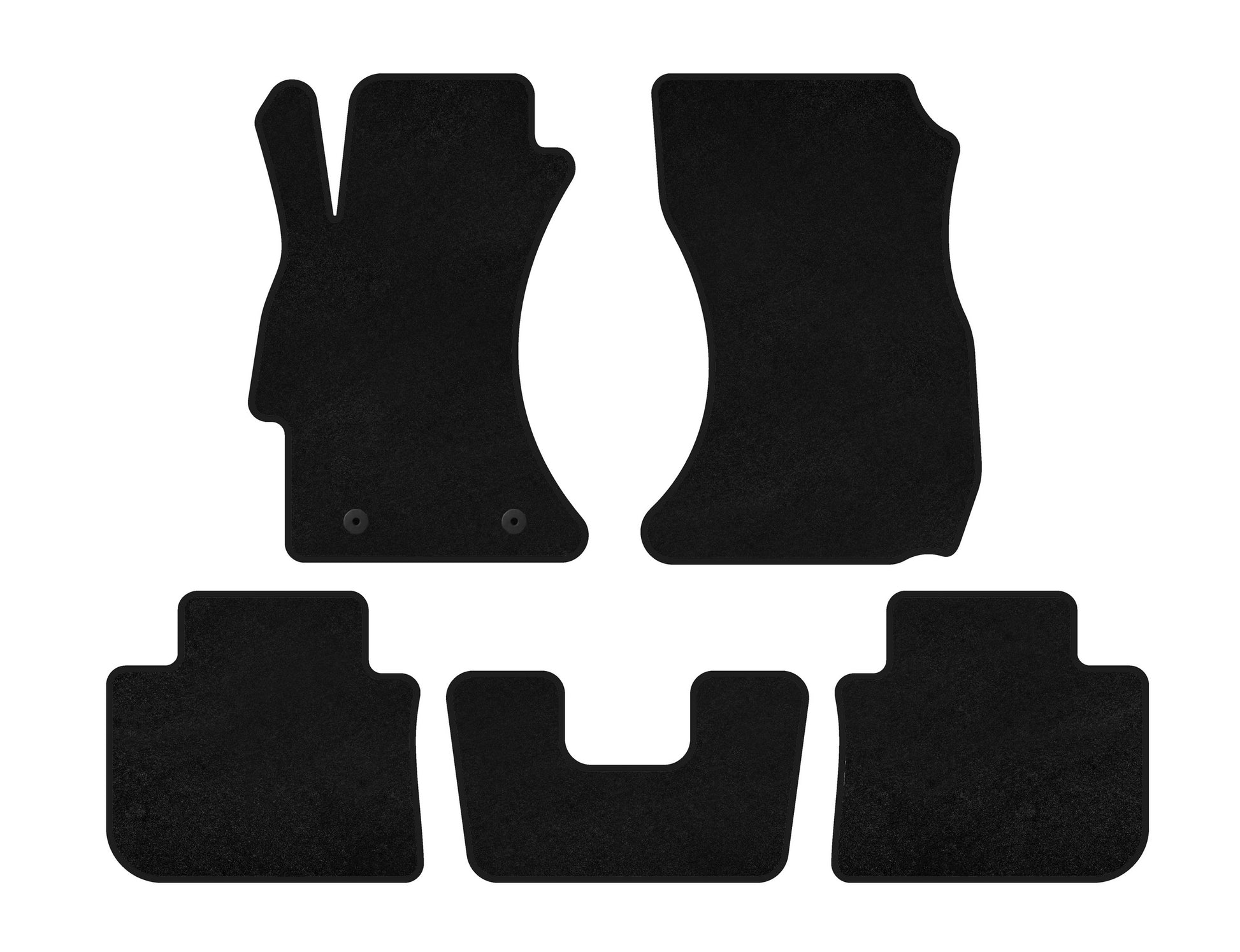 Textile Floor Mats Classic (SD, Black) for Subaru WRX 2014- - image 1