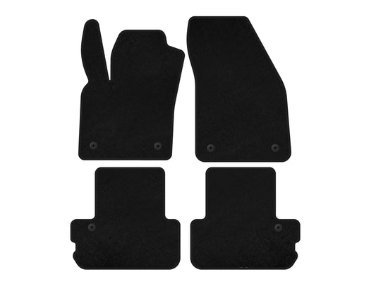 Textile Floor Mats Premium (Cabriolet, Black) for Volvo C70 2006-2010 - image 1
