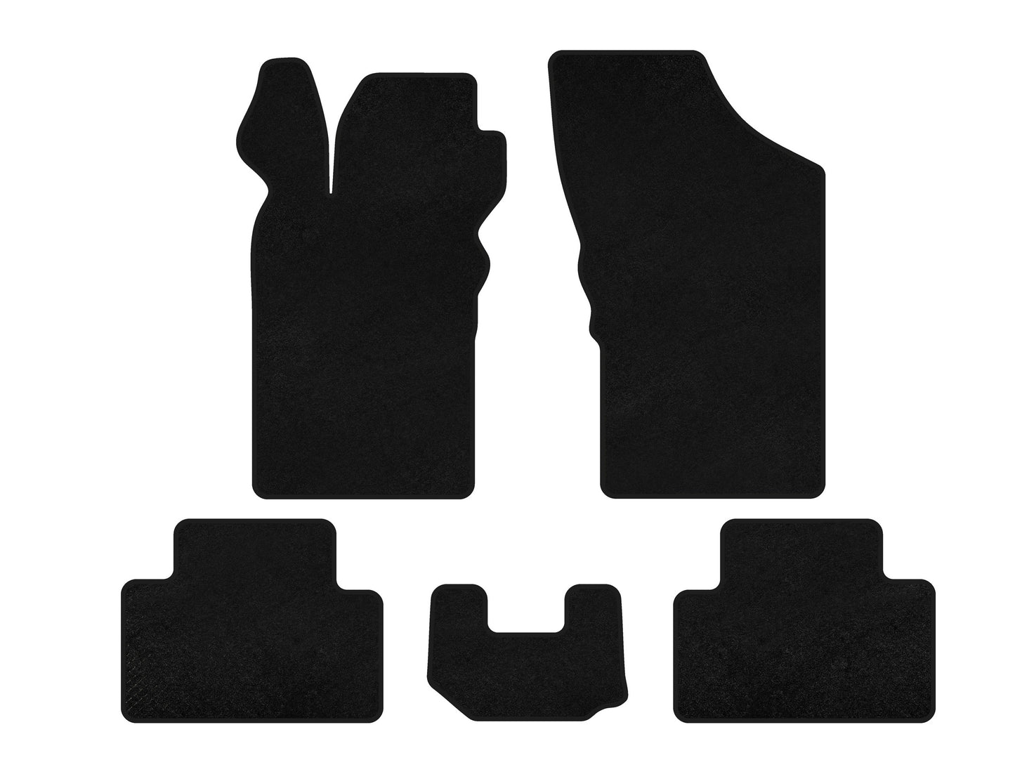 Textile Floor Mats Classic (Black) for Alfa Romeo GT 2003-2010 - image 1