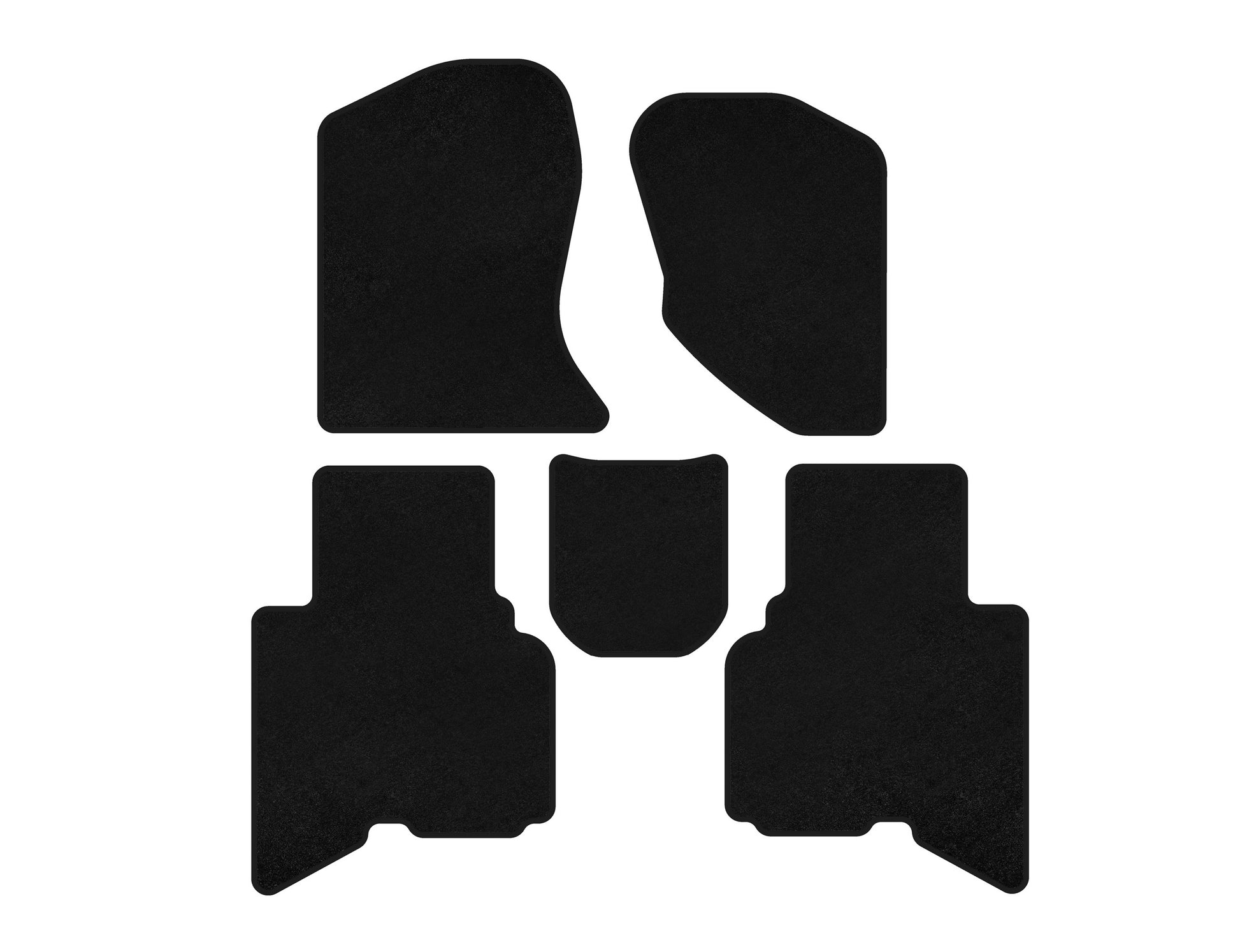 Textile Floor Mats Premium (2010-2014, Black) for GreatWall Haval/Hover H3 2005-2013 - image 1