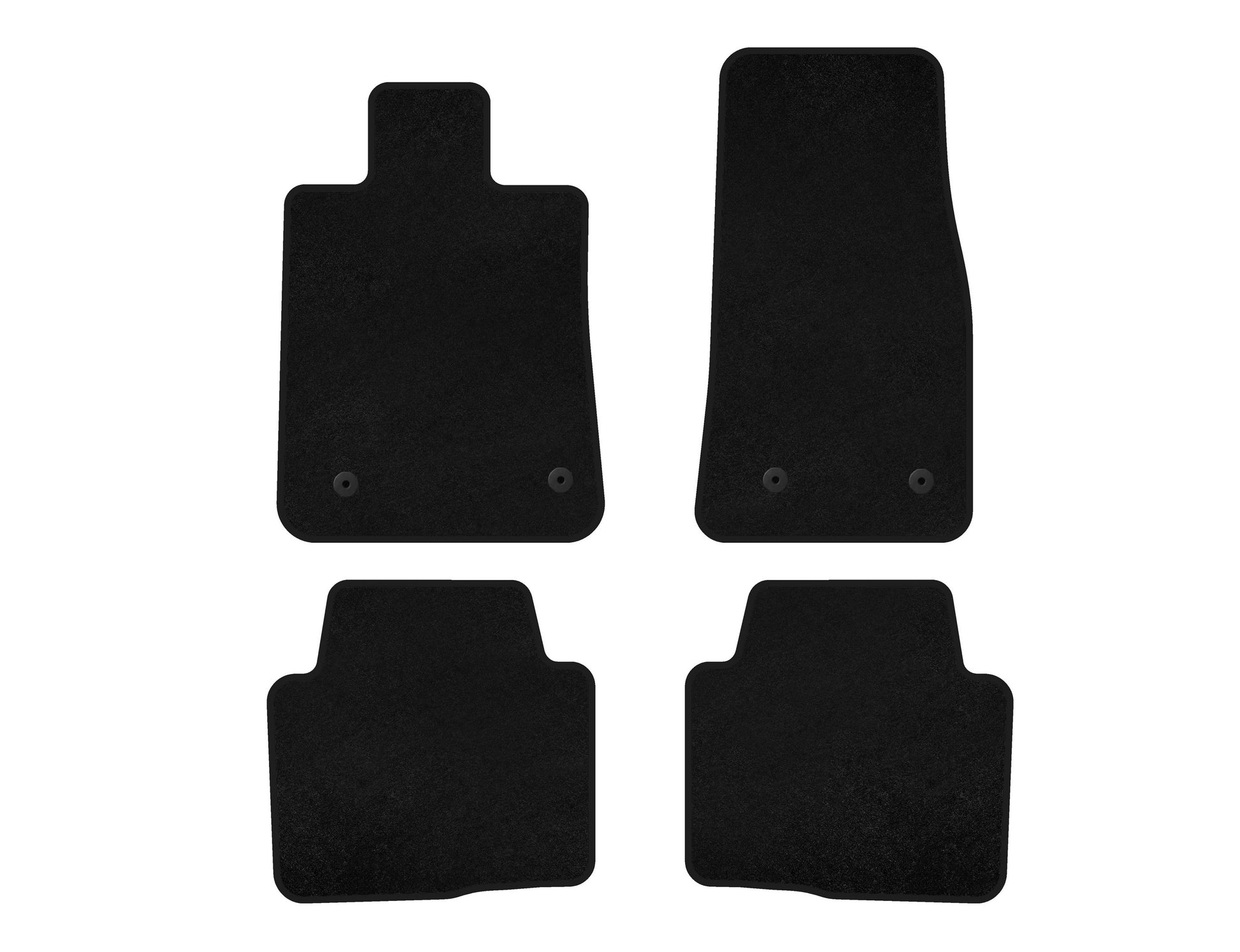 Textile Floor Mats Premium (2013+, Black) for Cadillac CTS 2013-2019 - image 2