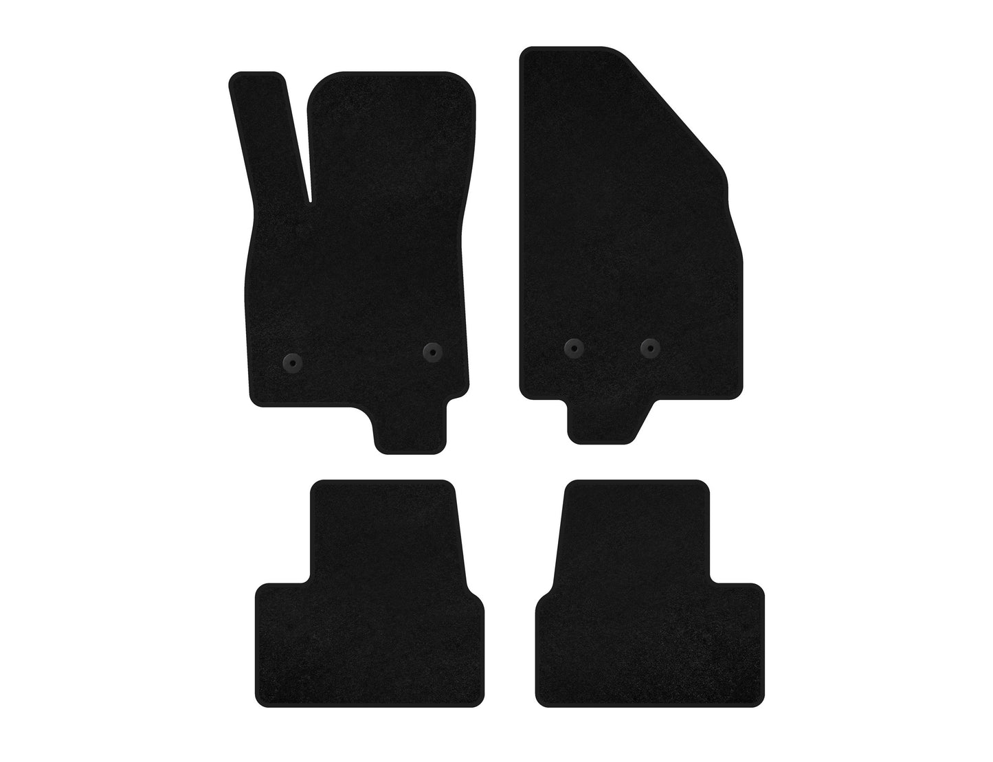 Textile Floor Mats Premium (Black) for Chevrolet Volt 2016-2019 - image 2