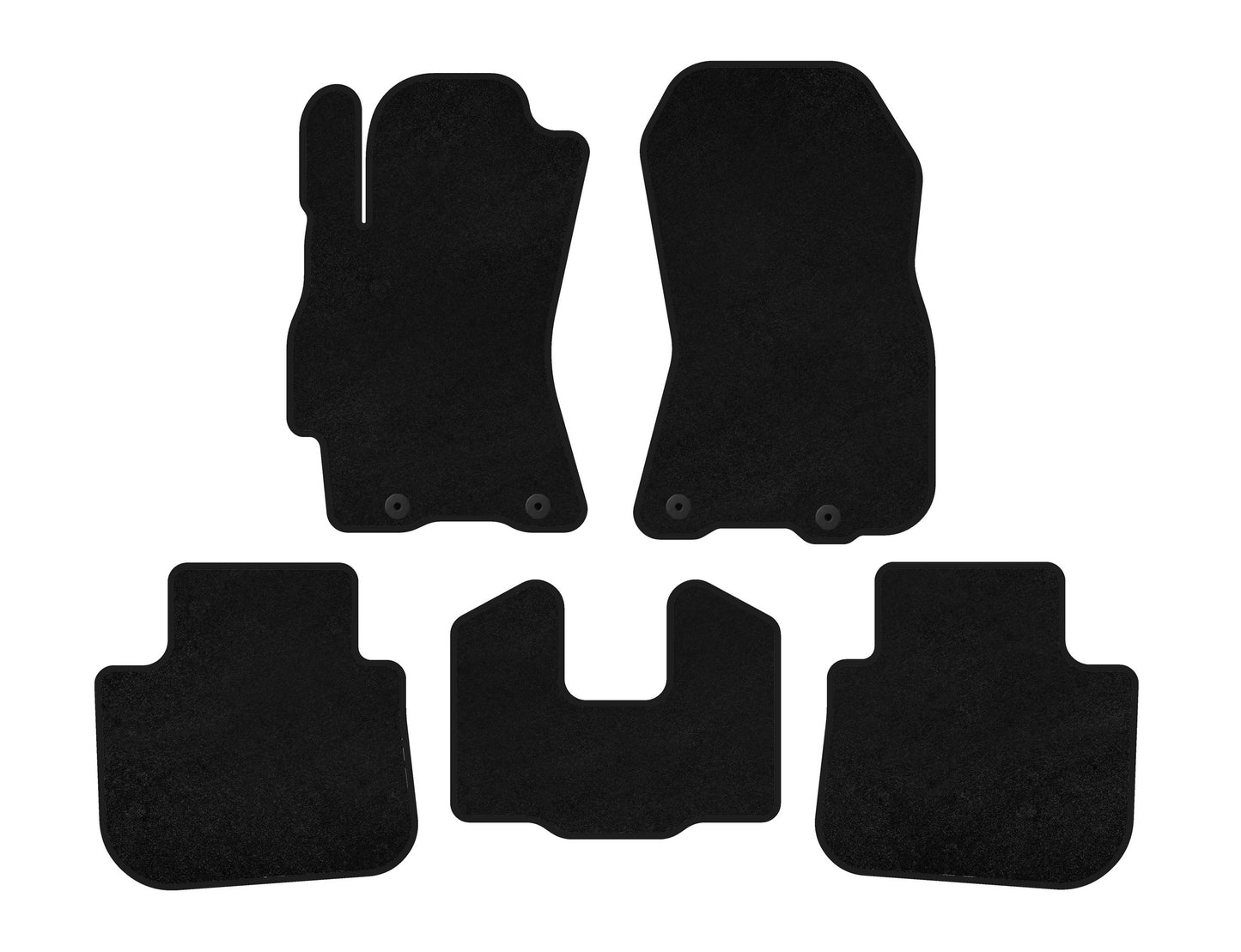 Textile Floor Mats Premium (Black) for Subaru Outback 2009-2014 - image 1