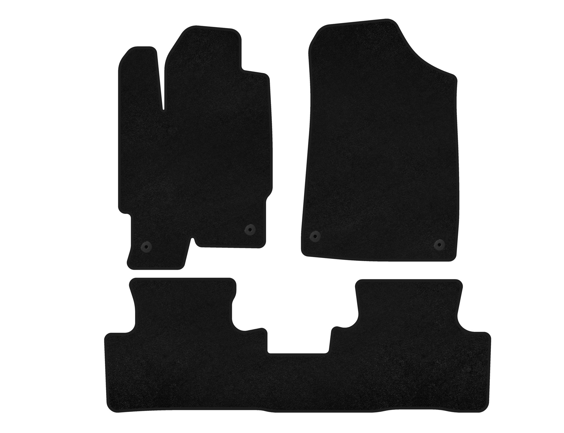 Textile Floor Mats Premium (Black) for Acura RDX 2006-2012 - image 1