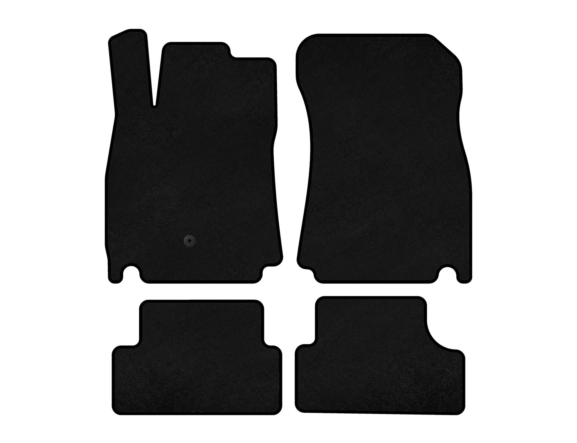 Textile Floor Mats Premium (Coupe, Black) for Mitsubishi Eclipse Cross 2017- - image 1