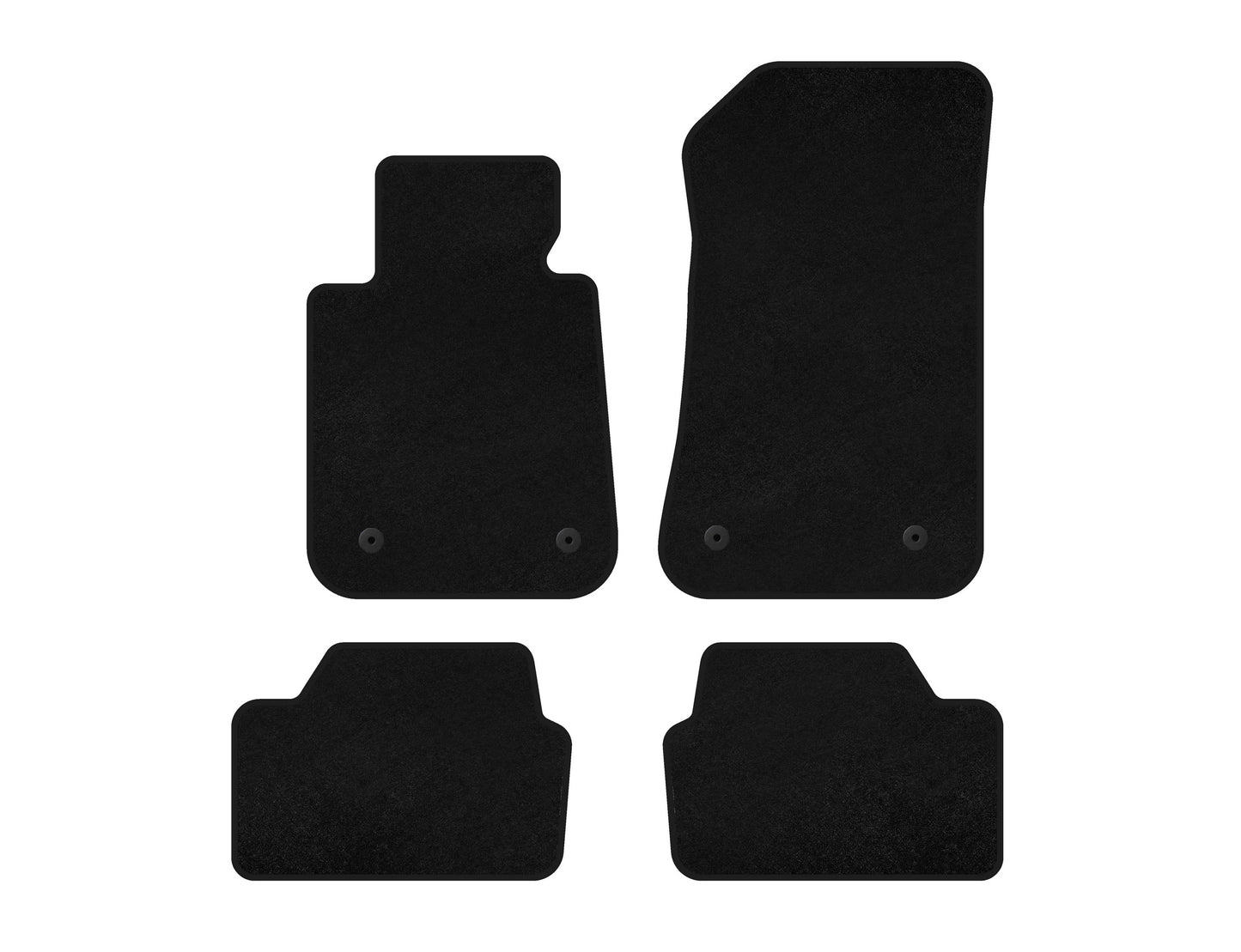 Textile Floor Mats Classic (Black) for BMW 1 Series E81/82/87/88 2004-2011 - image 1