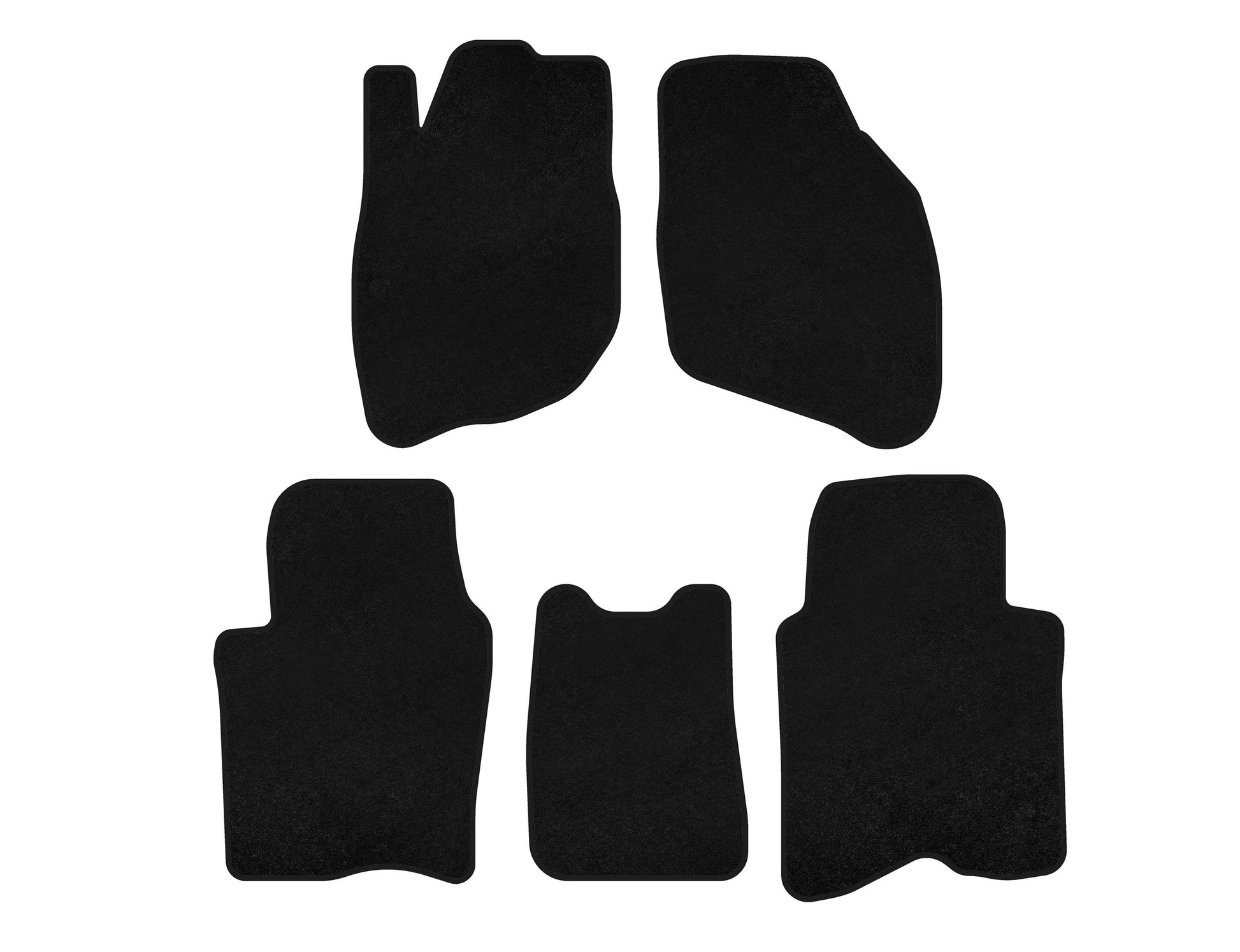 Textile Floor Mats Classic (SD, Black) for Honda City 2002-2008 - image 1