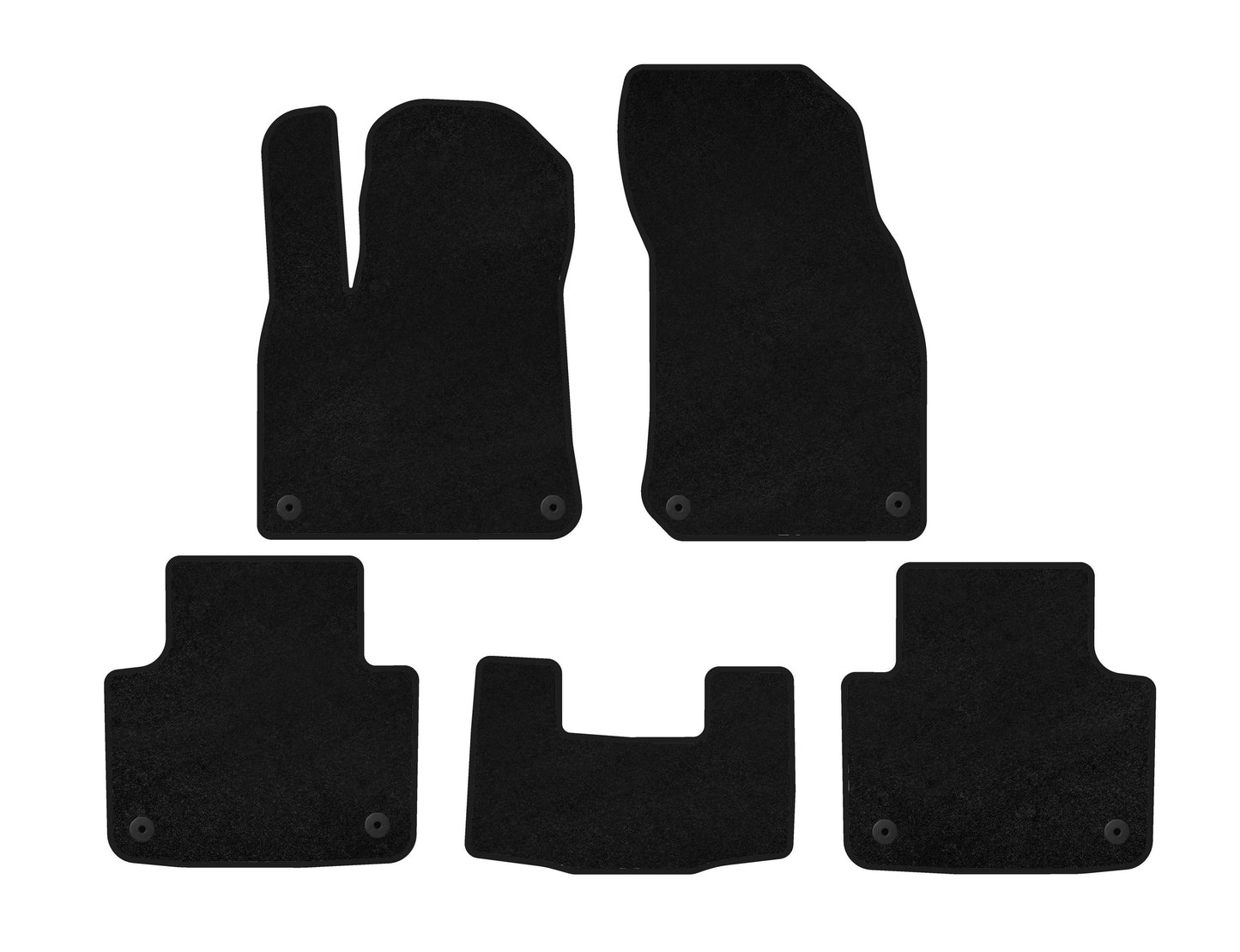 Textile Floor Mats Classic (black) for Porsche Cayenne 2018- - image 1