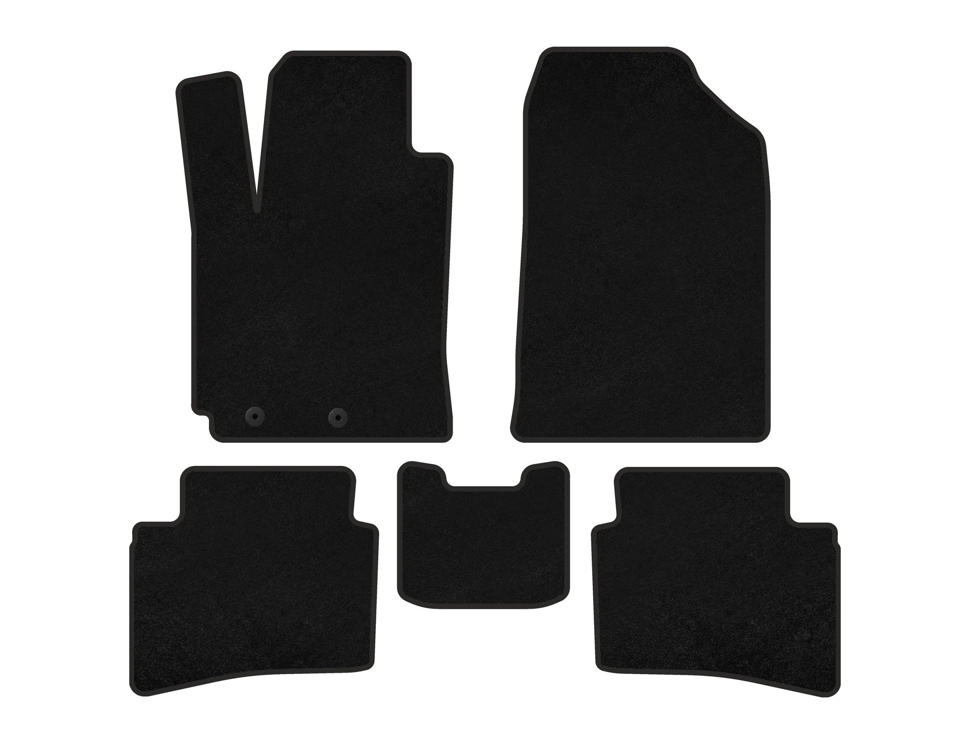 Textile Floor Mats Classic (X-Line, Black) for Kia Rio 2017- - image 1