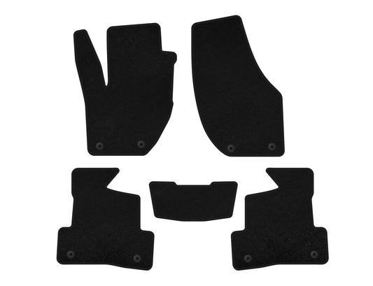 Textile Floor Mats Premium (2012-2016, HB, Black) for Volvo V40 2012- - image 1