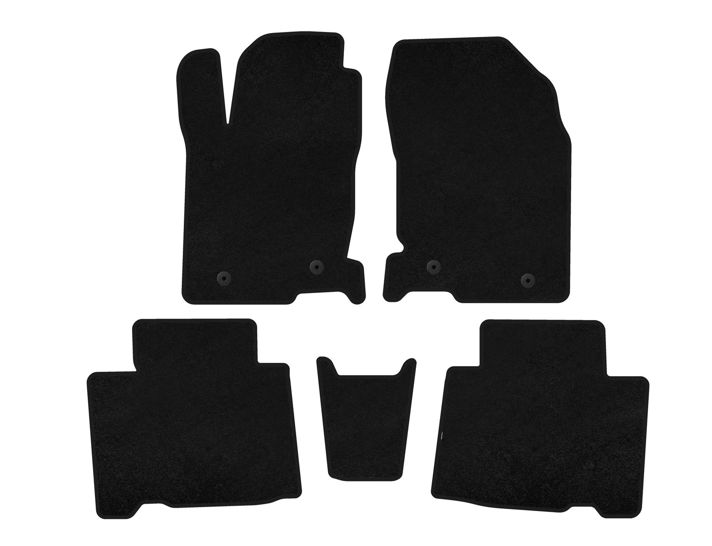 Textile Floor Mats Classic (Black) for Lexus NX 2014-2021 - image 1