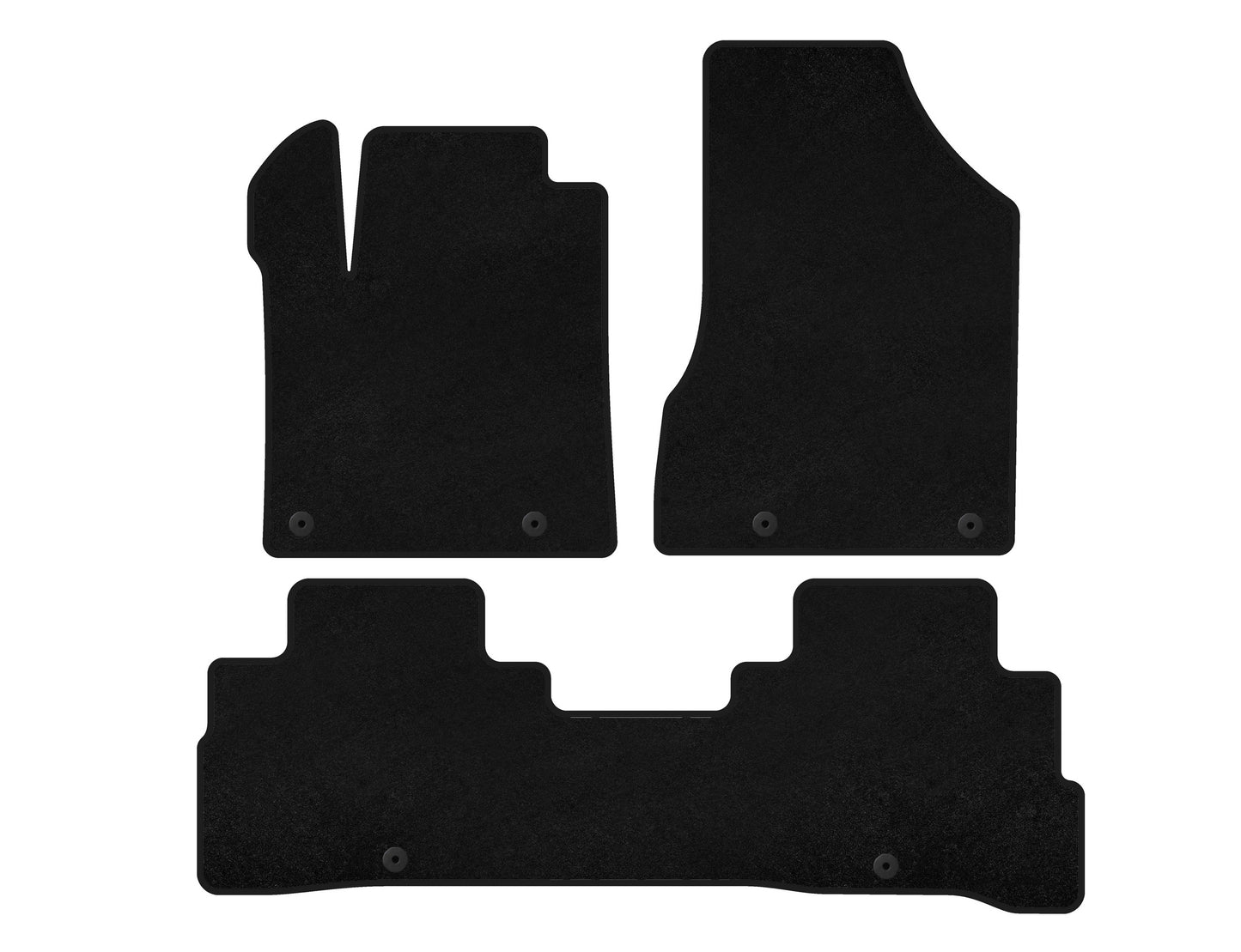Textile Floor Mats Premium (2014-2019, Black) for Nissan Murano 2014- - image 1