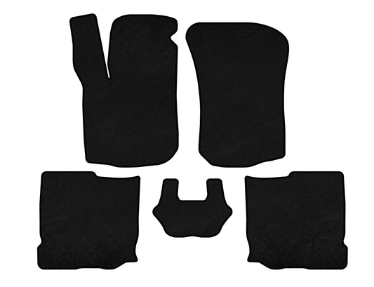Textile Floor Mats Premium (HB, 5-door, Black) for Seat Leon 1999-2005 - image 1