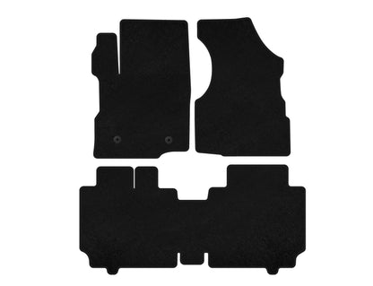 Textile Floor Mats Premium (2015-2017, Black) for Chevrolet Equinox 2009-2016 - image 1