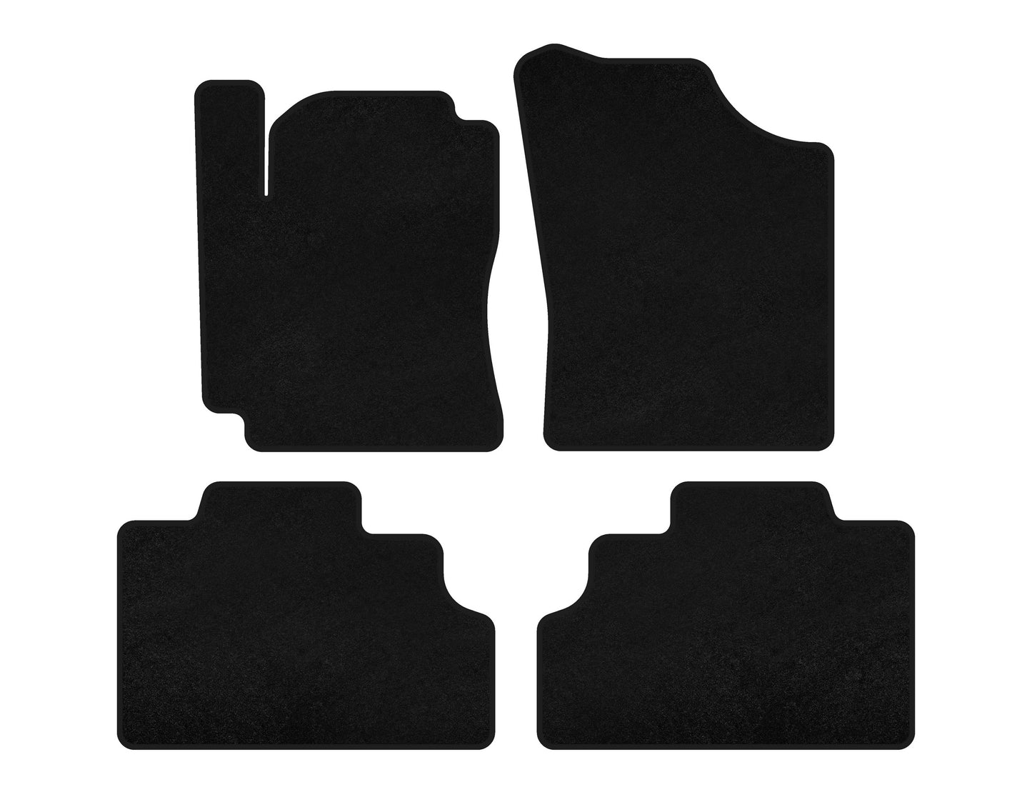 Textile Floor Mats Premium (SD, Black) for Geely CK-2 2008-2016 - image 1