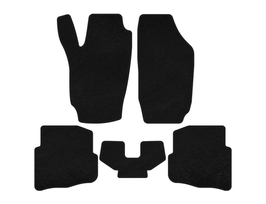 Textile Floor Mats Premium (black) for Seat Ibiza 2002-2009 - image 1