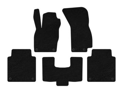Textile Floor Mats Premium (Long, Black) for Audi A8 2018- - image 1