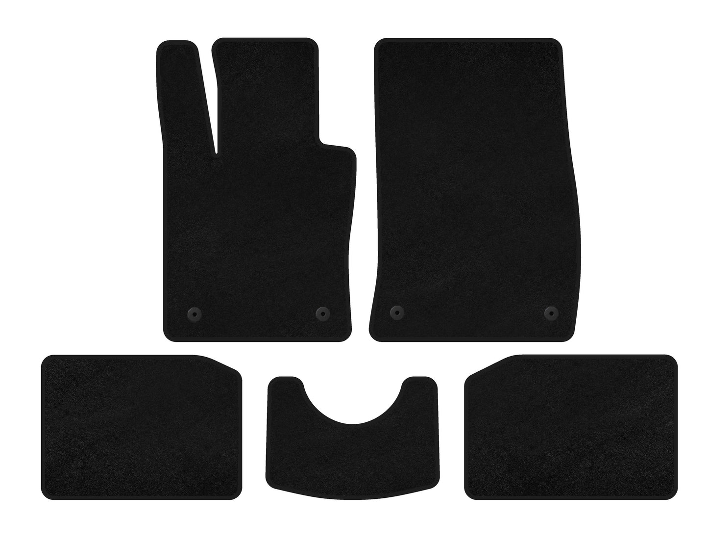 Textile Floor Mats Classic (Trim SD, Black) for Mini Countryman R60 2010-2017 - image 1
