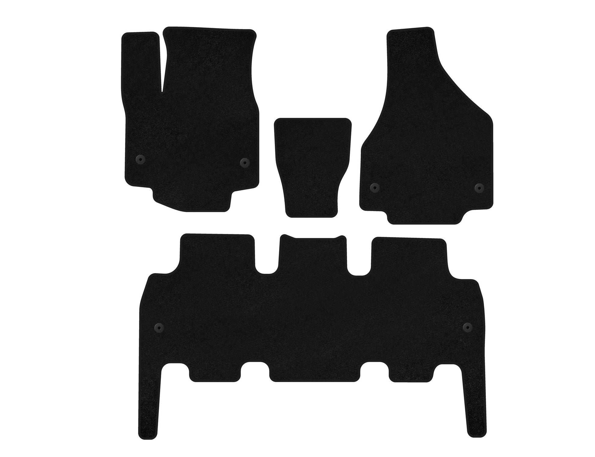Textile Floor Mats Classic (Black) for Chrysler Pacifica 2016- - image 1
