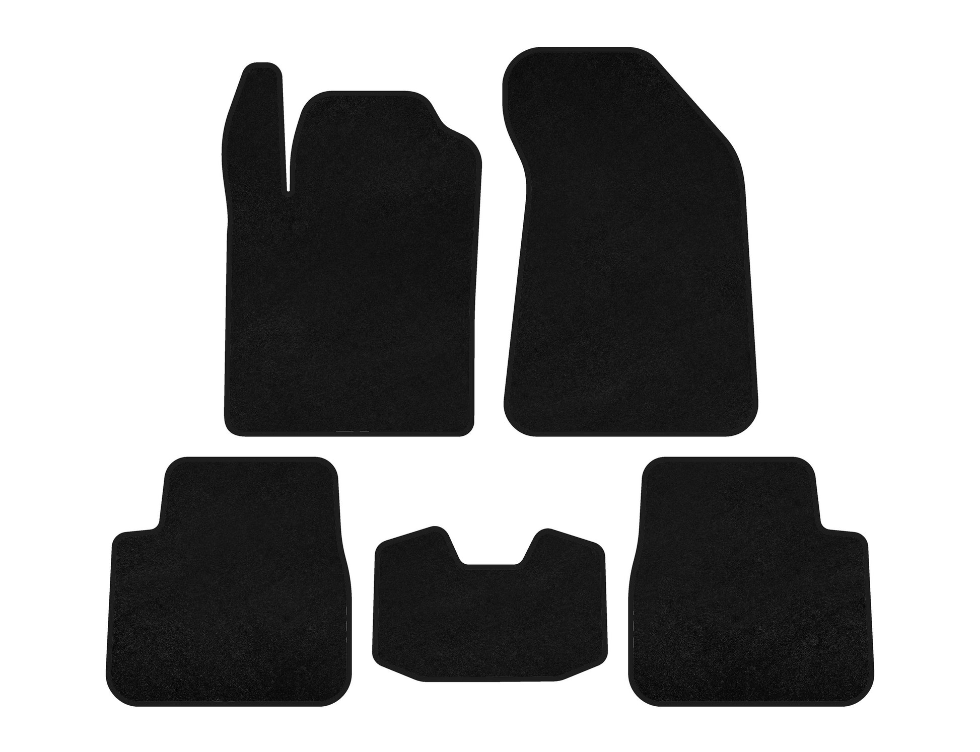 Textile Floor Mats Classic (black) for Lancia Delta 2008-2014 - image 1