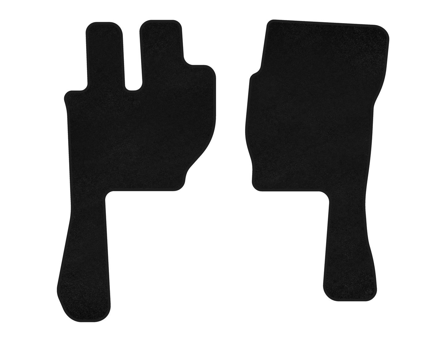 Textile Floor Mats Premium (1998-2002, black) for Volvo FH 1993-2012 - image 1
