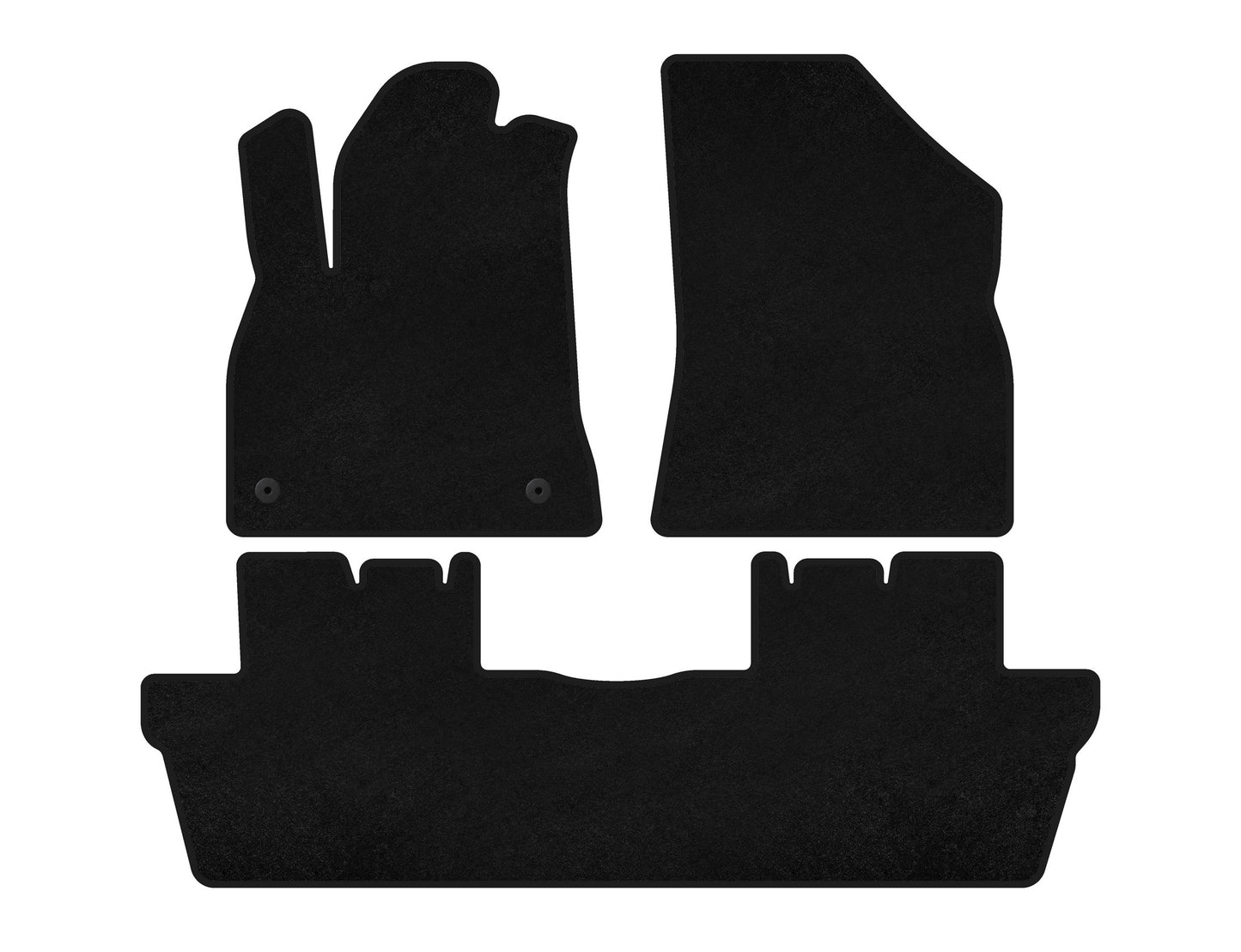 Textile Floor Mats Classic (black) for Peugeot 5008 2009-2016 - image 1