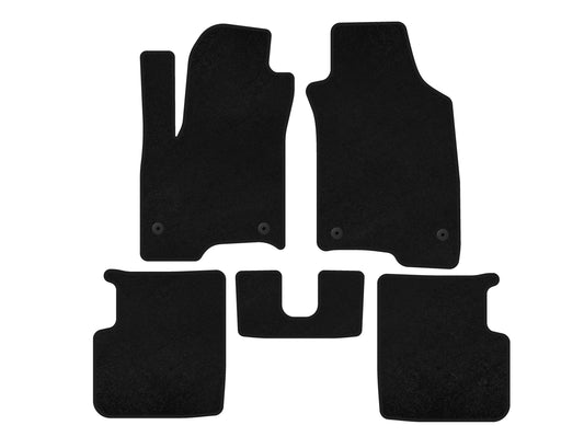 Textile Floor Mats Premium (Black) for Fiat Panda 2011-2023 - image 1