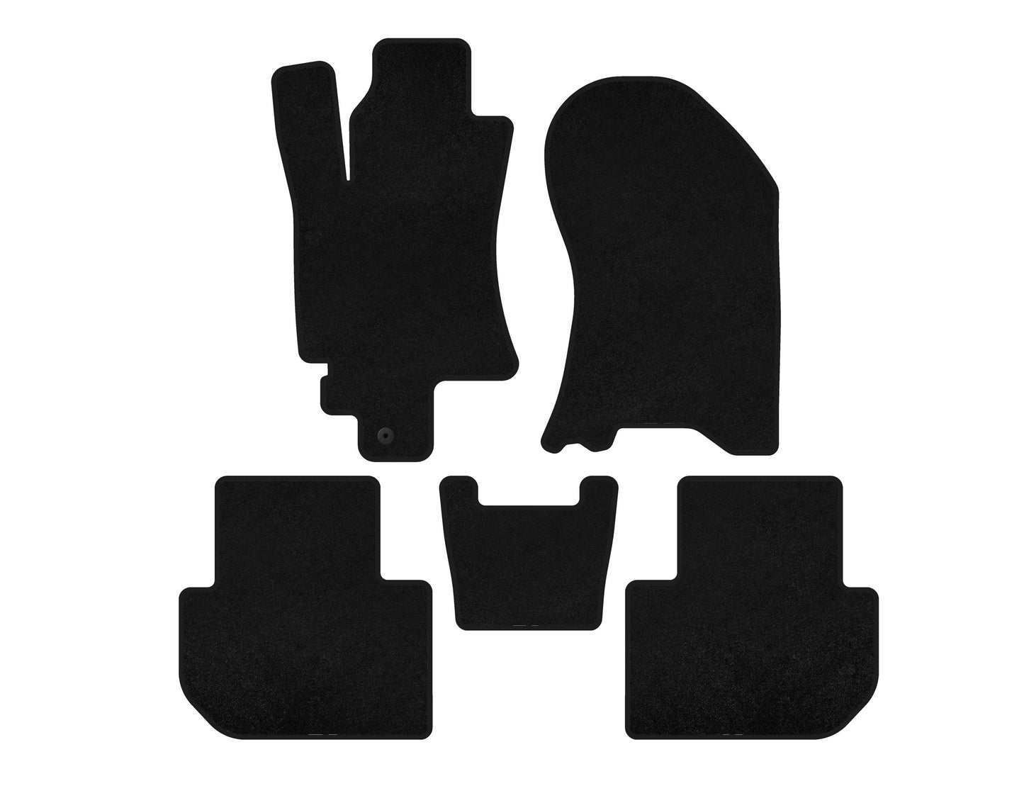 Textile Floor Mats Premium (Black) for Subaru Tribeca 2005-2014 - image 1